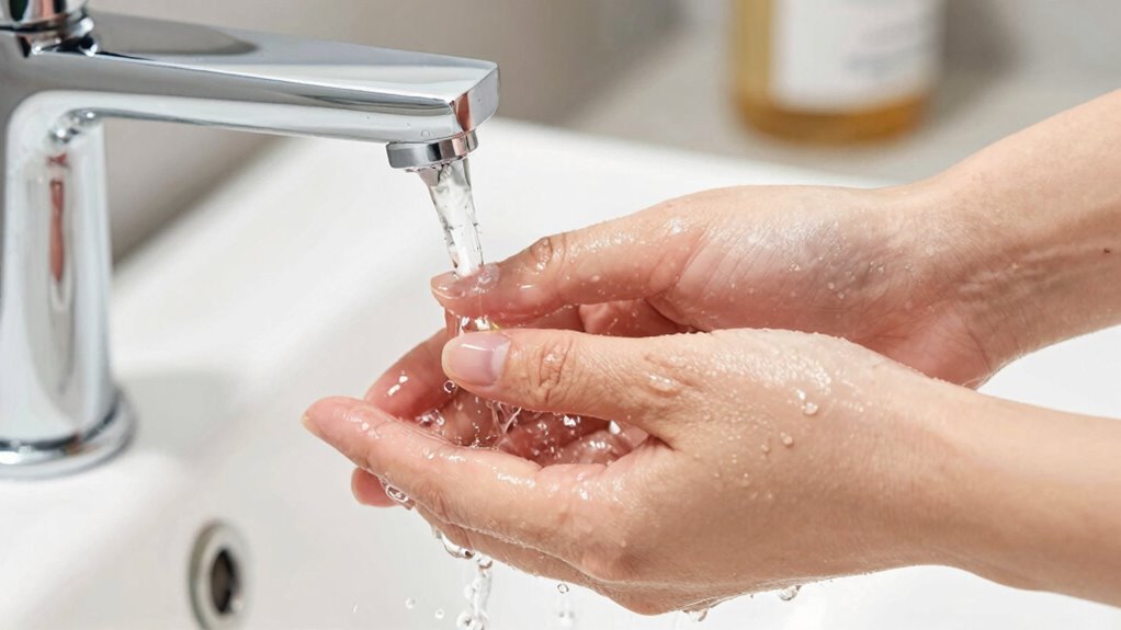 proper hand washing technique