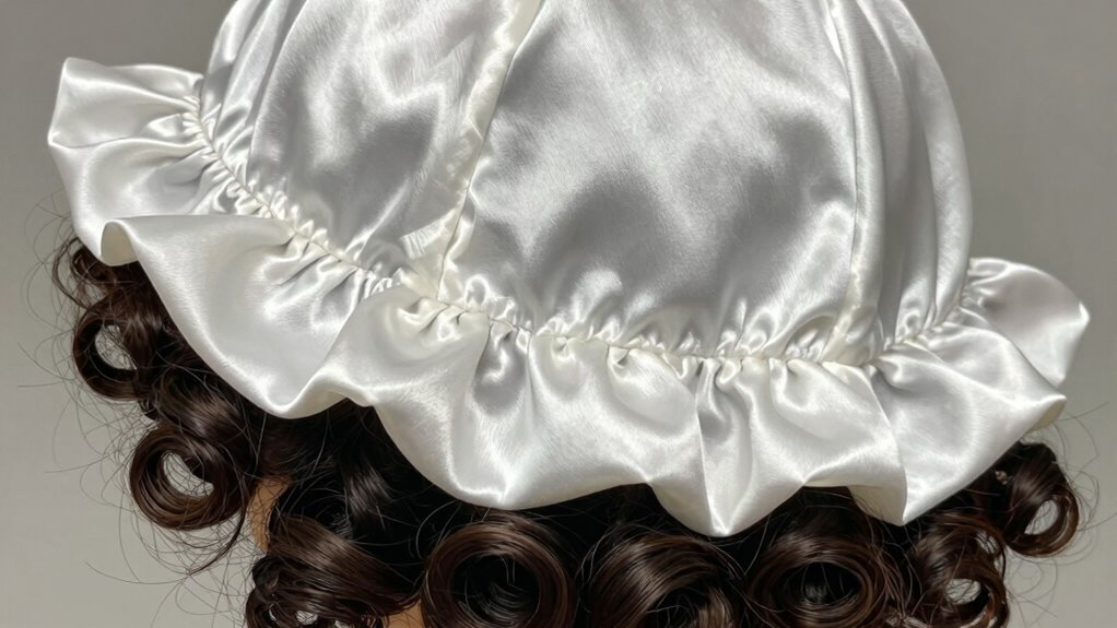 protect curls with satin bonnet