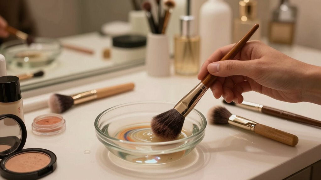 regular brush cleaning routine