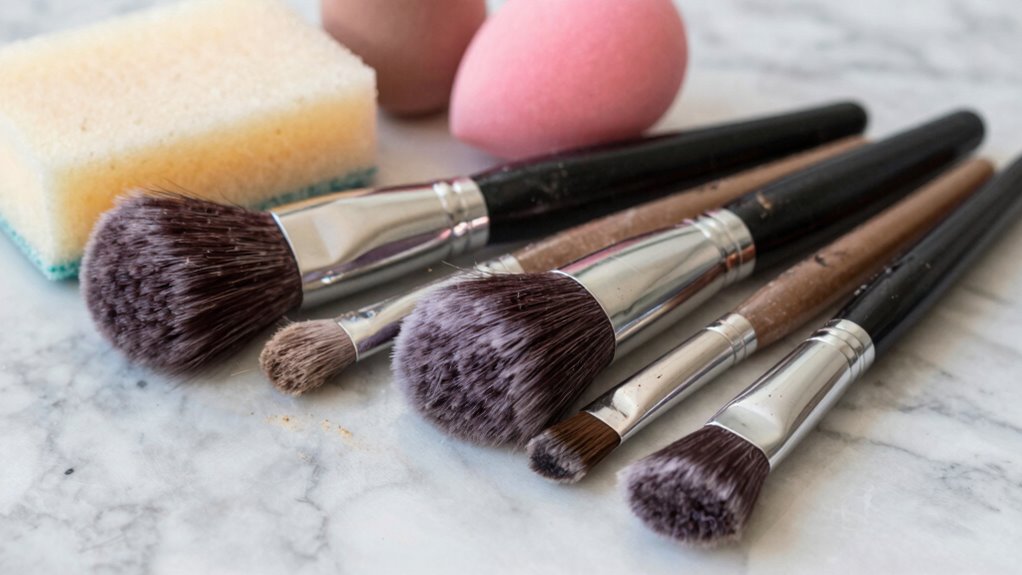 replace worn stained brushes