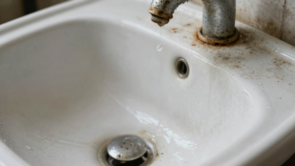 signs of hard water buildup