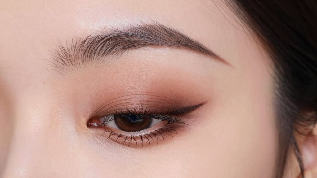 simple single brush eye makeup