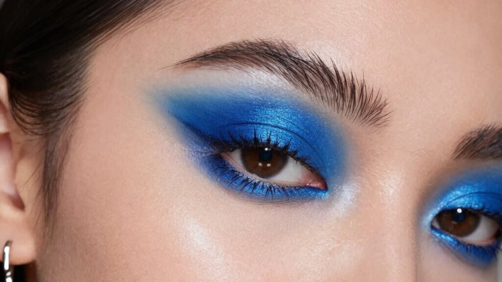 statement earrings enhance blue