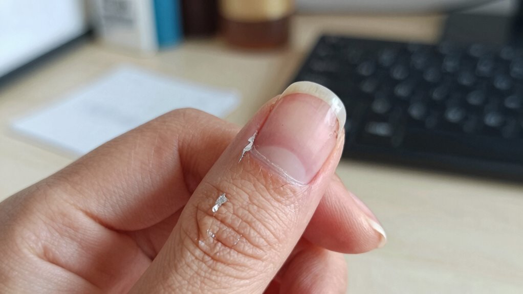 stress weakens nail growth