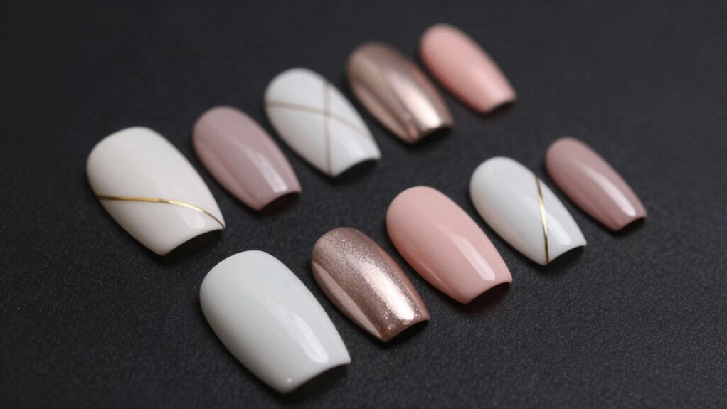 vertical stripes elongate nails