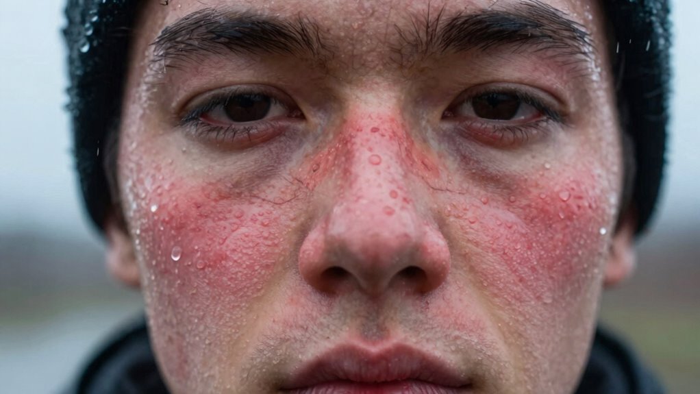 weather induced skin flare ups