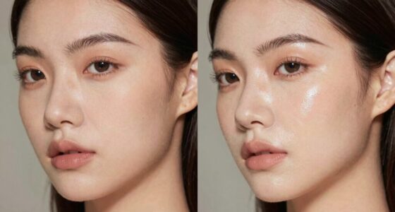 balancing matte dewy finishes