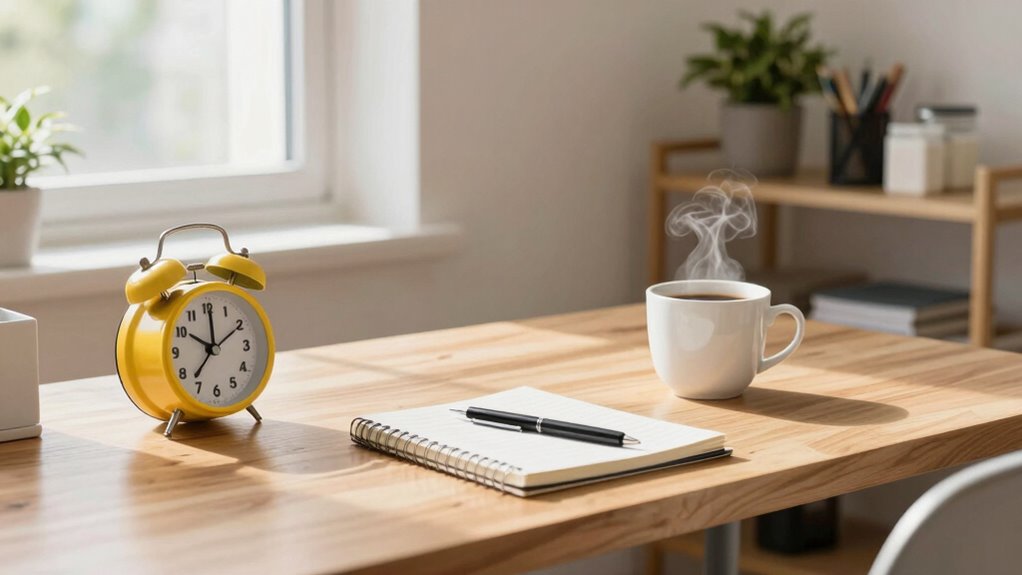 build habits through consistent routines