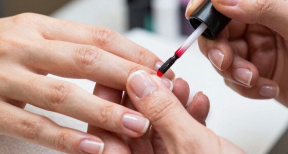 careful nail polish application