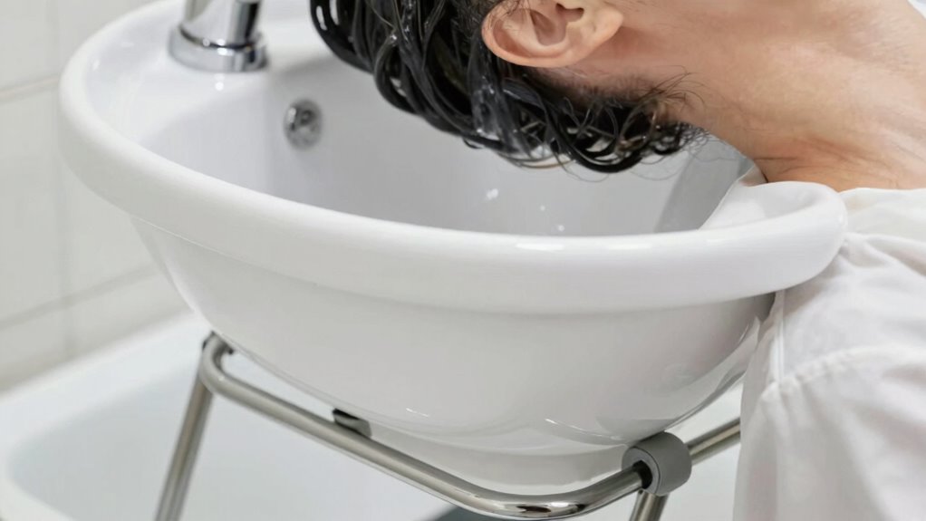 comfortable adjustable shampoo basin