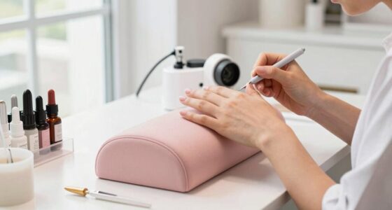 comfortable nail station setup