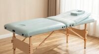 comfortable padding enhances massage tables