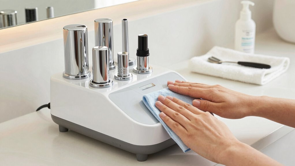 consistent equipment cleaning routine