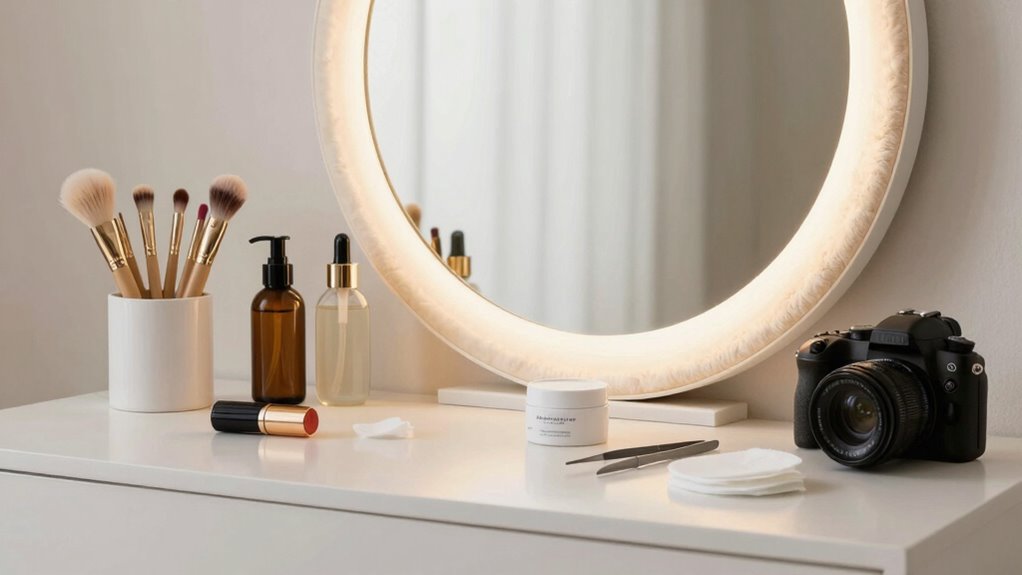 consistent skincare and hair routines