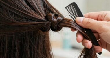 detangle hair before shampoo