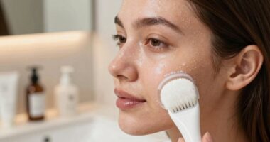 gentle cleansing brush warning