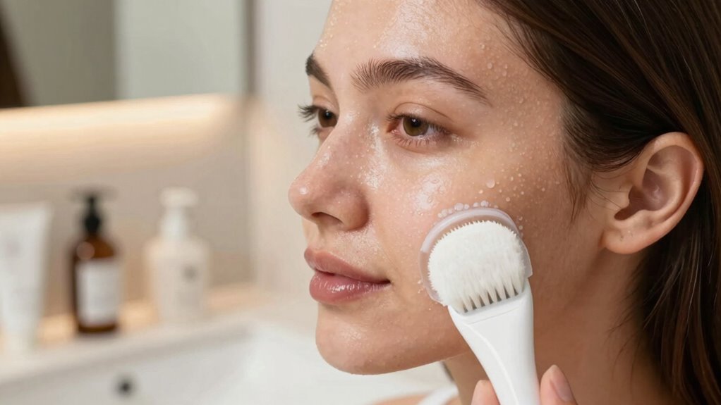 gentle cleansing brush warning