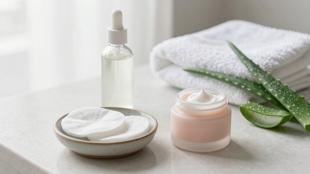 gentle protective skincare routine