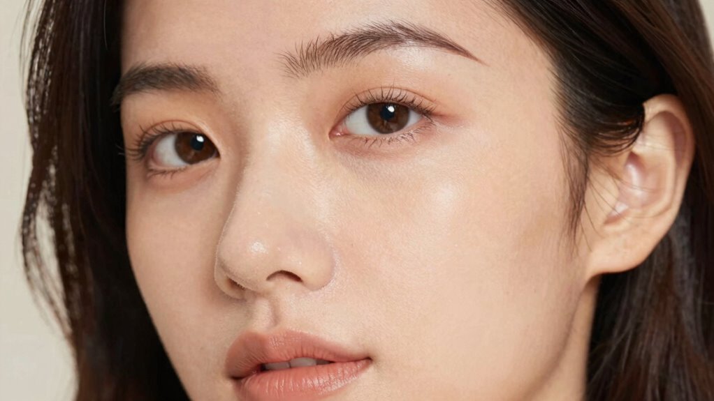 less makeup highlights natural beauty