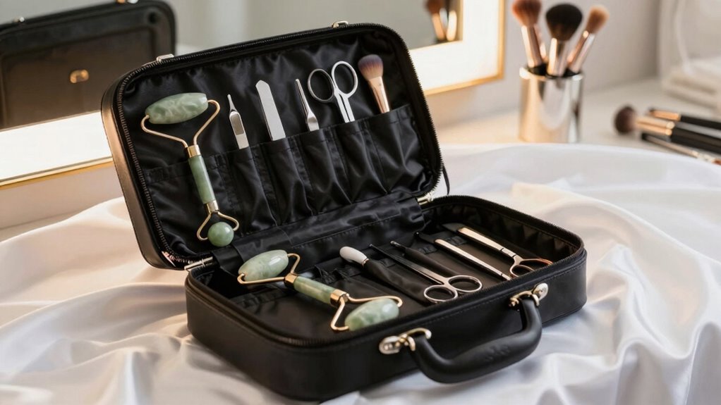 luxury beauty tool storage