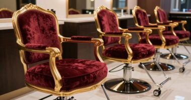 luxury salon chairs stability