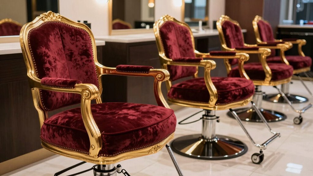 luxury salon chairs stability