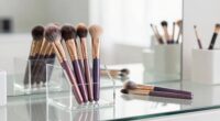 maintaining clean makeup brushes