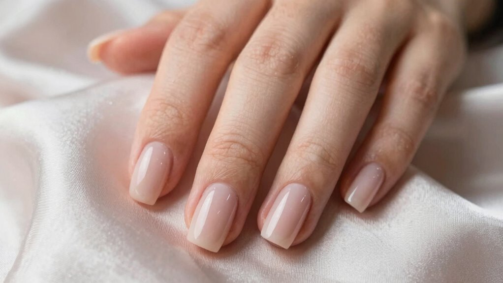 nude nails finishing touches