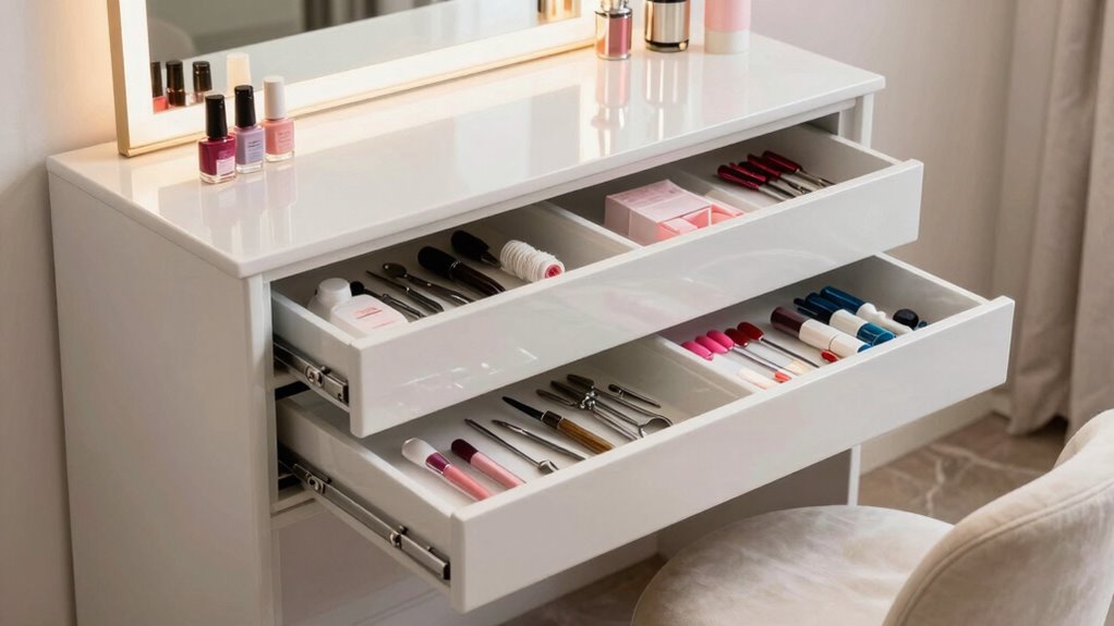 organized efficient manicure workspace
