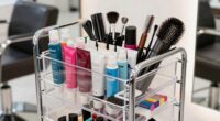 organized salon trolley efficiency