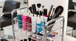 organized salon trolley efficiency