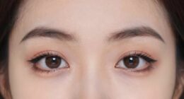 over applied eye makeup