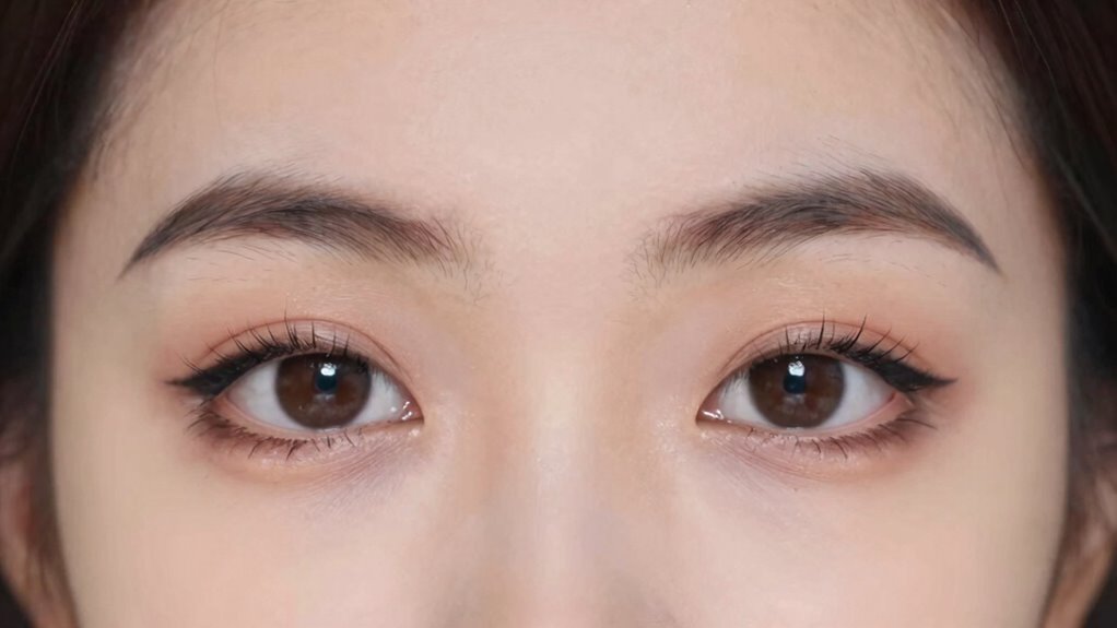 over applied eye makeup
