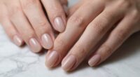 perfectly polished nude nails