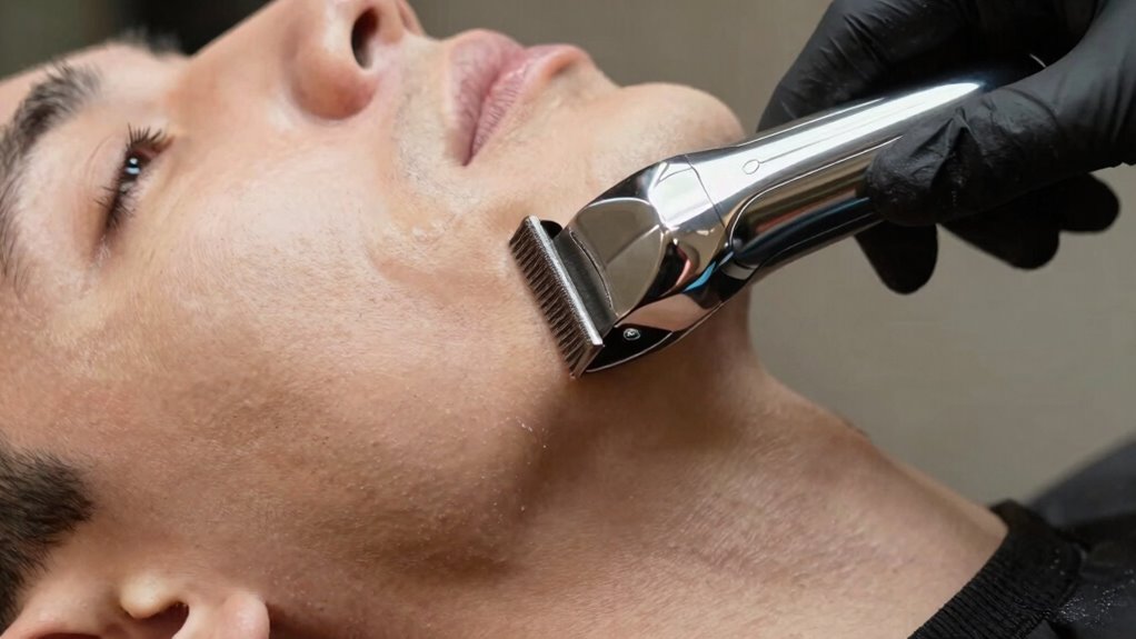 prepare skin for precise trimming