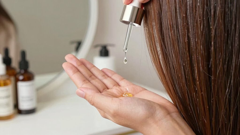 proper hair oil application technique
