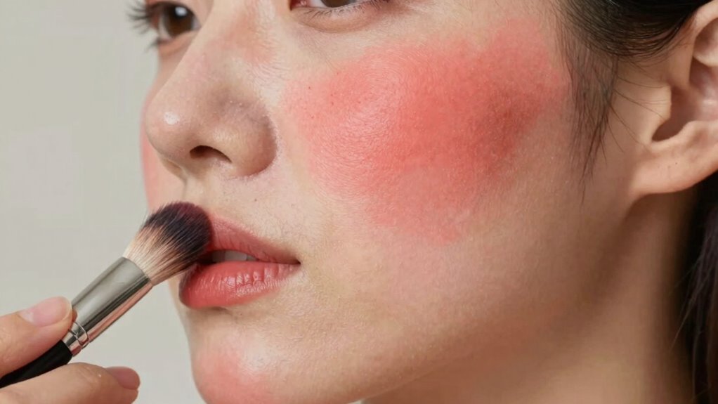 quick fix for patchy blush