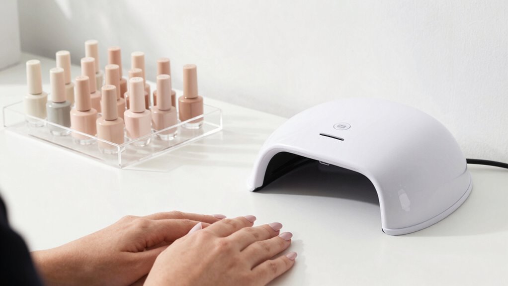 subtle coordinated nail accents