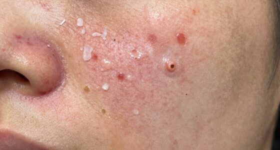 sudden breakout and redness