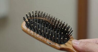 using a dirty brush