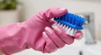 wear gloves while cleaning