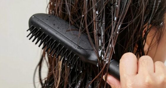 wet hair damage brushing