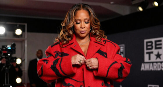 Queen Latifah Bundles Up in a Bold, Oversized Coat on the 2026 BET Awards Red Carpet