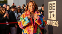 Queen Latifah Bundles Up in a Bold, Oversized Coat on the 2026 BET Awards Red Carpet