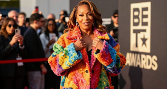 Queen Latifah Bundles Up in a Bold, Oversized Coat on the 2026 BET Awards Red Carpet