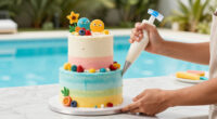Andie Brings Flour Shop’s Colorful Cakes To The Pool