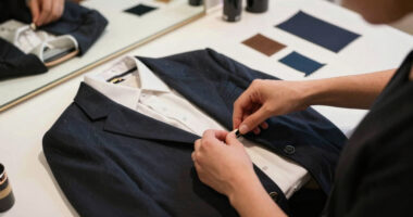 Swift and Kelce outfits by Northern Irish designer