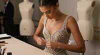 Zendaya Is Goddess-Like in This Sculpted, Beaded, Fantastic Schiaparelli Gown