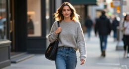 Zoë Kravitz’s Casual NYC Look Is All About This Slouchy Saint Laurent Bag