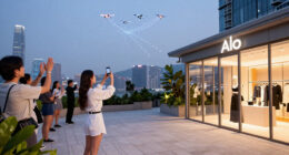 Alo Launches Hong Kong Sanctuary Store With Drone Show, Jisoo